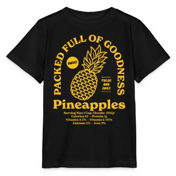 Pineapples Nutritional - Stanley/Stella MINI CREATOR Kids’ T-Shirt - black - Front - Mikhail (115cm)