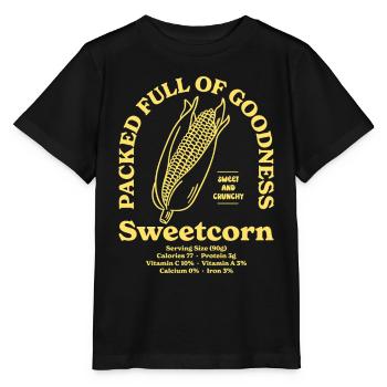 Sweetcorn Nutritional - Stanley/Stella MINI CREATOR Kids’ T-Shirt - black - Front - Mikhail (115cm)
