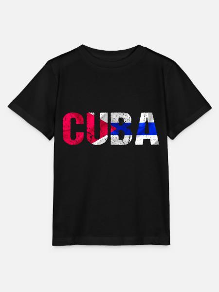Drapeau de Cuba Cuba - T-shirt bio MINI CREATOR Stanley/Stella Enfant - noir