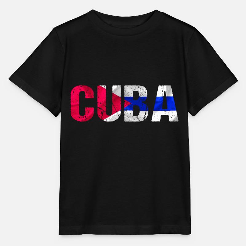 Drapeau de Cuba Cuba - T-shirt bio MINI CREATOR Stanley/Stella Enfant - noir