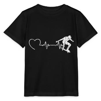 Skateboarder ECG Skateboard Skater Skate Skateing - T-shirt bio MINI CREATOR Stanley/Stella Enfant - noir - Devant - Mikhail (115cm)