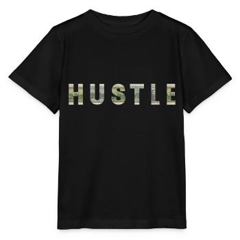 Hustle Dollar Bill Texture Motivation Inspiration - T-shirt bio MINI CREATOR Stanley/Stella Enfant - noir - Devant - Mikhail (115cm)