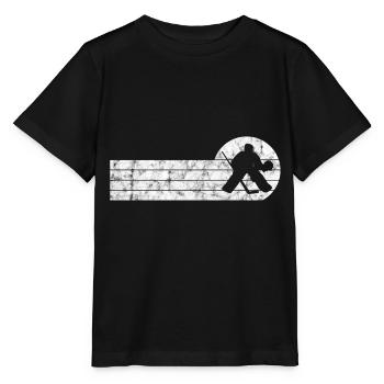 Ice Hockey Ice Hockey Retro Skates Puck Ice - Stanley/Stella MINI CREATOR Kids’ T-Shirt - black - Front - Mikhail (115cm)