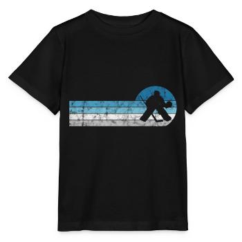 Ice Hockey Ice Hockey Retro Skates Puck Ice - Stanley/Stella MINI CREATOR Kids’ T-Shirt - black - Front - Mikhail (115cm)