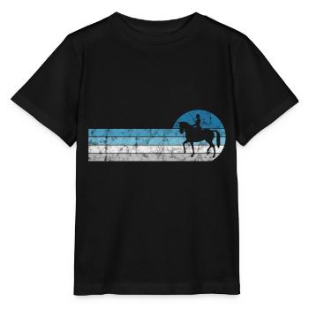 Dressage Cavalier de dressage Cheval d’équitation - T-shirt bio MINI CREATOR Stanley/Stella Enfant - noir - Devant - Mikhail (115cm)