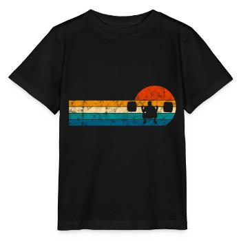 Musculation Bodybuilder GYM Fitnessstudio Retro - T-shirt bio MINI CREATOR Stanley/Stella Enfant - noir - Devant - Mikhail (115cm)