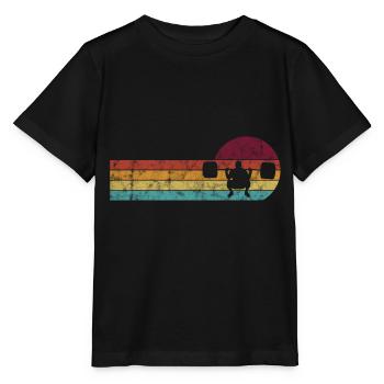 Musculation Bodybuilder GYM Fitnessstudio Retro - T-shirt bio MINI CREATOR Stanley/Stella Enfant - noir - Devant - Mikhail (115cm)