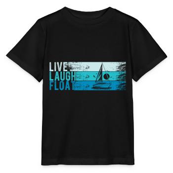 Segelboot Kapitän Spruch Zum Segeln - Stanley/Stella Kinder T-Shirt MINI CREATOR  - Schwarz - Vorne - Mikhail (115cm)