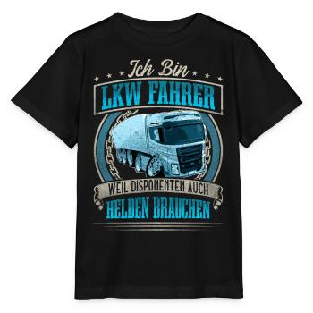 LKW Fahrer - Stanley/Stella Kinder T-Shirt MINI CREATOR  - Schwarz - Vorne - Mikhail (115cm)