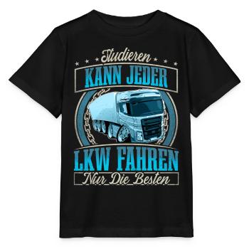 LKW Fahrer - Stanley/Stella Kinder T-Shirt MINI CREATOR  - Schwarz - Vorne - Mikhail (115cm)
