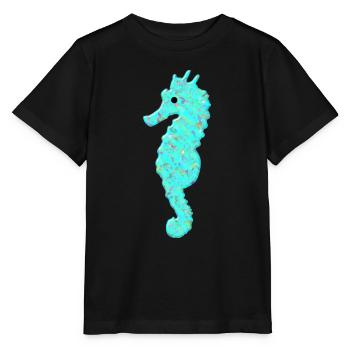 Hippocampe, hippocampe, - T-shirt bio MINI CREATOR Stanley/Stella Enfant - noir - Devant - Mikhail (115cm)