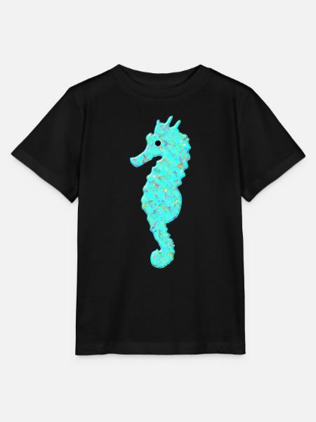 Seepferd, Seepferdchen, - Stanley/Stella Kinder T-Shirt MINI CREATOR  - Schwarz