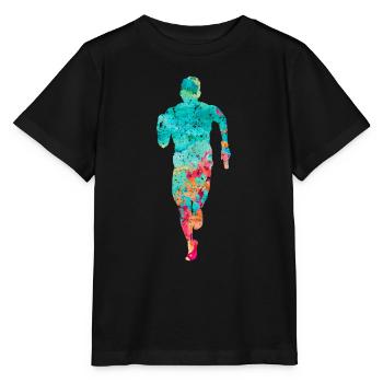 Jogging und Laufen - Stanley/Stella Kinder T-Shirt MINI CREATOR  - Schwarz - Vorne - Mikhail (115cm)