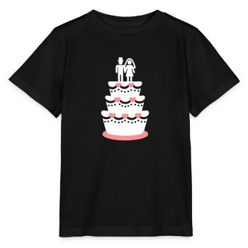 Wedding cake - Stanley/Stella MINI CREATOR Kids’ T-Shirt - black - Front - Mikhail (115cm)