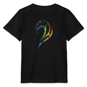 Gothic Tattoo gelb gruen marmoriert - Stanley/Stella Kinder T-Shirt MINI CREATOR  - Schwarz - Vorne - Mikhail (115cm)