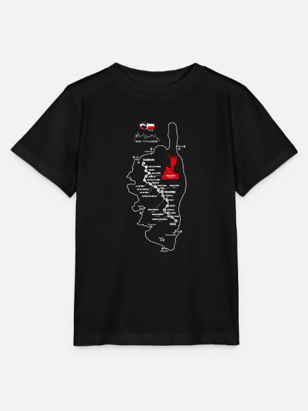 Hiking Corsica GR 20 map GR20 corsica hiking gr20 - Stanley/Stella MINI CREATOR Kids’ T-Shirt - black