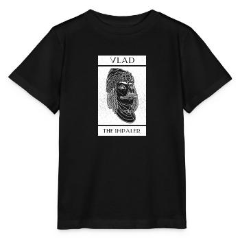 Vlad Tepes, Transylvanie, Roumanie, Roumanie - T-shirt bio MINI CREATOR Stanley/Stella Enfant - noir - Devant - Mikhail (115cm)