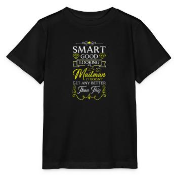Briefträger Pakete Kurier Briefzusteller - Stanley/Stella Kinder T-Shirt MINI CREATOR  - Schwarz - Vorne - Mikhail (115cm)