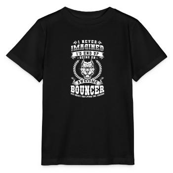 Entrée large du travail de videur - T-shirt bio MINI CREATOR Stanley/Stella Enfant - noir - Devant - Mikhail (115cm)