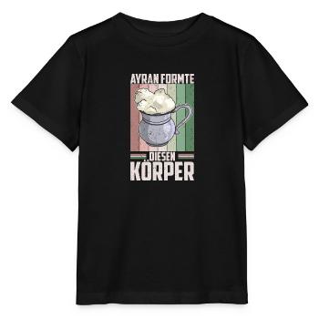 Ayran Döner Kebab Imbiss Getränk Türkei Salz - Stanley/Stella Kinder T-Shirt MINI CREATOR  - Schwarz - Vorne - Mikhail (115cm)