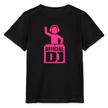 Official DJ - Stanley/Stella MINI CREATOR Kids’ T-Shirt - black - Front - Mikhail (115cm)