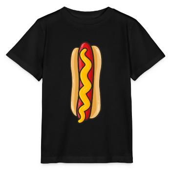 Hot dog - Stanley/Stella MINI CREATOR Kids’ T-Shirt - black - Front - Mikhail (115cm)