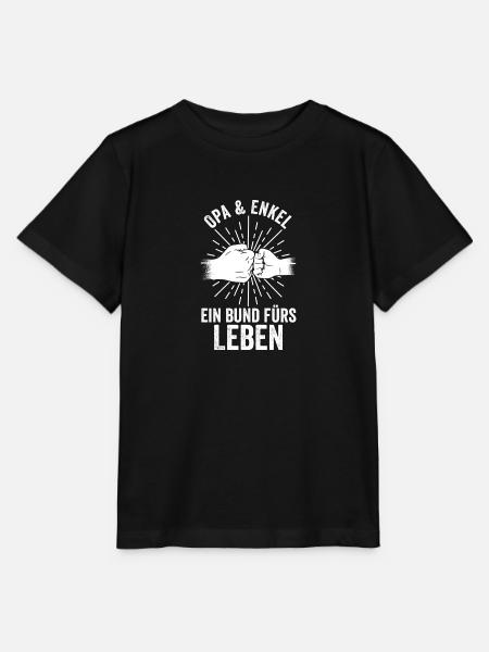 Großvater Enkel Opa - Stanley/Stella Kinder T-Shirt MINI CREATOR - Schwarz