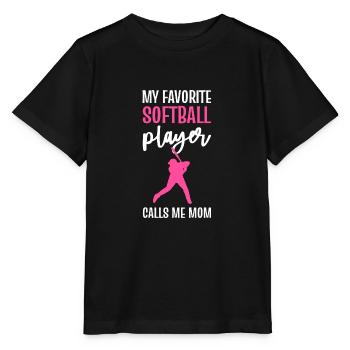 Softball Joueurs de softball - T-shirt bio MINI CREATOR Stanley/Stella Enfant - noir - Devant - Mikhail (115cm)