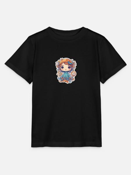 erforschermädchen - Stanley/Stella Kinder T-Shirt MINI CREATOR  - Schwarz