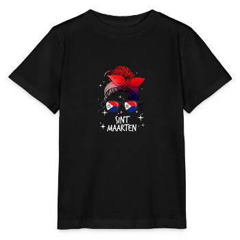 Sint Maarten - Stanley/Stella Kinder T-Shirt MINI CREATOR  - Schwarz - Vorne - Mikhail (115cm)