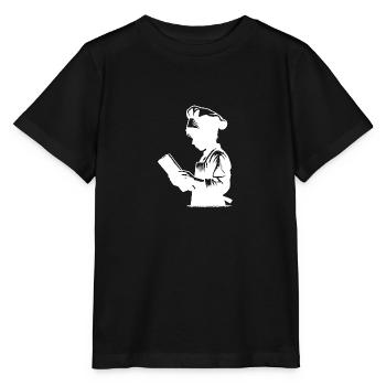 Azubi Bäcker und Hobbykoch Silhouette Portrait - Stanley/Stella Kinder T-Shirt MINI CREATOR  - Schwarz - Vorne - Mikhail (115cm)