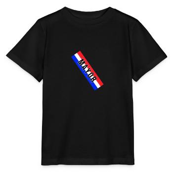 Costume d’écharpe du maire - Maire - T-shirt bio MINI CREATOR Stanley/Stella Enfant - noir - Devant - Mikhail (115cm)