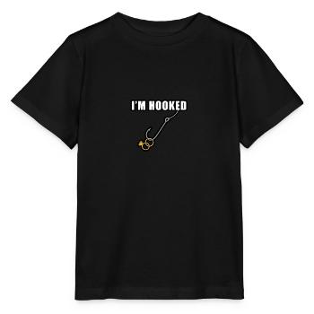Bachelor Party Apparel - Fiance Engagement Fishing - Stanley/Stella Kinder T-Shirt MINI CREATOR  - Schwarz - Vorne - Mikhail (115cm)