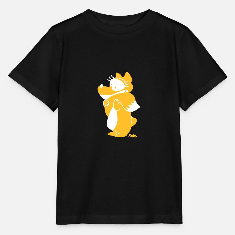 Fuchs (couleur) - T-shirt bio MINI CREATOR Stanley/Stella Enfant - noir
