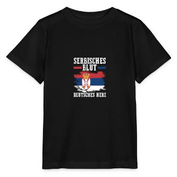 Serbe Serbe Allemagne Serbie - T-shirt bio MINI CREATOR Stanley/Stella Enfant - noir - Devant - Mikhail (115cm)