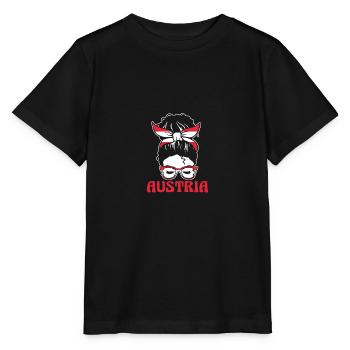 Österreicher Österreich - Stanley/Stella Kinder T-Shirt MINI CREATOR  - Schwarz - Vorne - Mikhail (115cm)