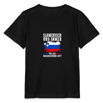 Slovènes Slovénie - T-shirt bio MINI CREATOR Stanley/Stella Enfant - noir - Devant - Mikhail (115cm)