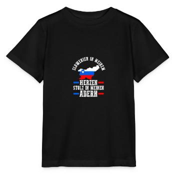 Slovènes Slovénie - T-shirt bio MINI CREATOR Stanley/Stella Enfant - noir - Devant - Mikhail (115cm)
