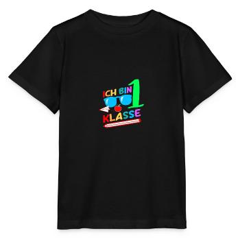 1. Klasse Schulanfang Grundschule Geschenk - Stanley/Stella Kinder T-Shirt MINI CREATOR  - Schwarz - Vorne - Mikhail (115cm)