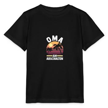 Urlaub Urlauberin Großmutter Oma - Stanley/Stella Kinder T-Shirt MINI CREATOR  - Schwarz - Vorne - Mikhail (115cm)
