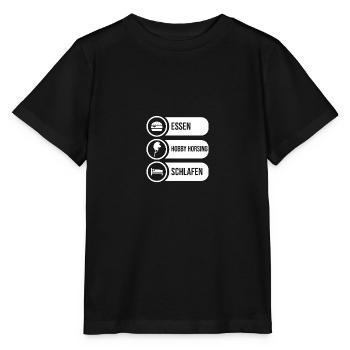 Hobby Horse Hobby Horsing - Stanley/Stella MINI CREATOR Kids’ T-Shirt - black - Front - Mikhail (115cm)