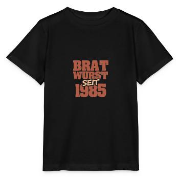 Bratwurst 1985 - Stanley/Stella MINI CREATOR Kids’ T-Shirt - black - Front - Mikhail (115cm)