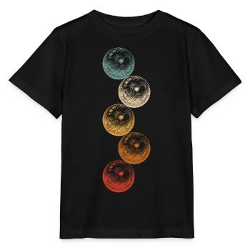 Bowling Kegeln Vintage-Grafik Mit Bowlingkugeln - Stanley/Stella Kinder T-Shirt MINI CREATOR  - Schwarz - Vorne - Mikhail (115cm)