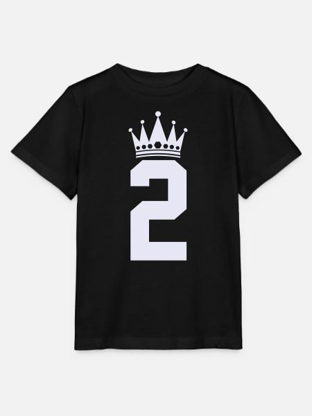 2_krone - Stanley/Stella Kinder T-Shirt MINI CREATOR  - Schwarz
