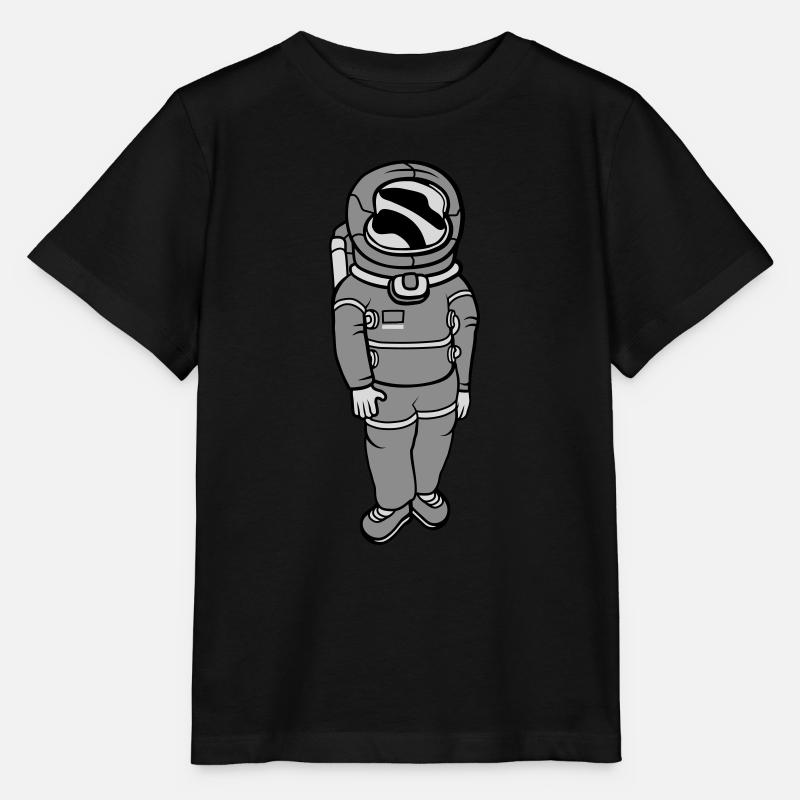 Espace astronaute en apesanteur - T-shirt bio MINI CREATOR Stanley/Stella Enfant - noir