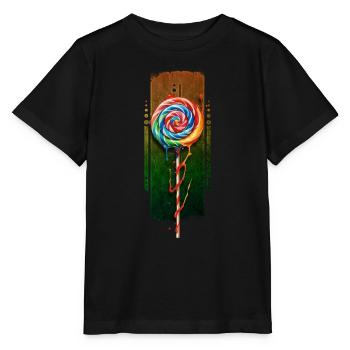 Tourbillon fantaisiste : Popsicle multicolore - T-shirt bio MINI CREATOR Stanley/Stella Enfant - noir - Devant - Mikhail (115cm)