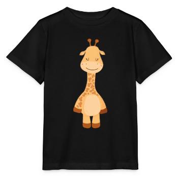Giraffe Familie Mama Baby T-Shirt - Stanley/Stella Kinder T-Shirt MINI CREATOR  - Schwarz - Vorne - Mikhail (115cm)