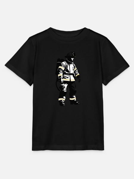 Feuerwehrmann - Beruf Design Sticker - Stanley/Stella Kinder T-Shirt MINI CREATOR - Schwarz