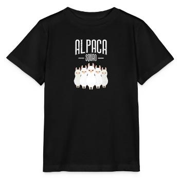 Alpaca Squad - T-shirt bio MINI CREATOR Stanley/Stella Enfant - noir - Devant - Mikhail (115cm)