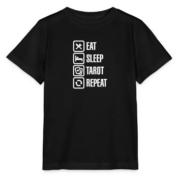 Eat Sleep Tarot Repeat - Stanley/Stella Kinder T-Shirt MINI CREATOR  - Schwarz - Vorne - Mikhail (115cm)